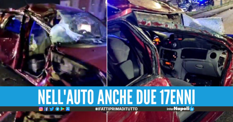 Schianto nella notte a Ponticelli, 5 ragazzi in ospedale: uno è grave