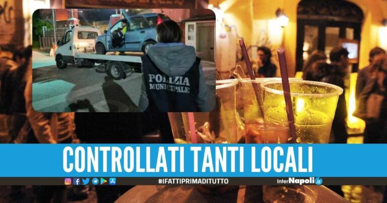 Movida fuori controllo a Napoli: raffica di multe ai baretti di San Pasquale e Marechiaro