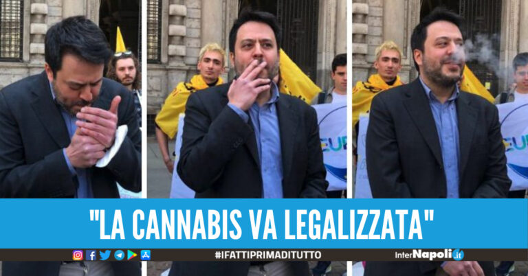 (Video). Consigliere fuma una canna fuori al Comune: “La marijuana va legalizzata”