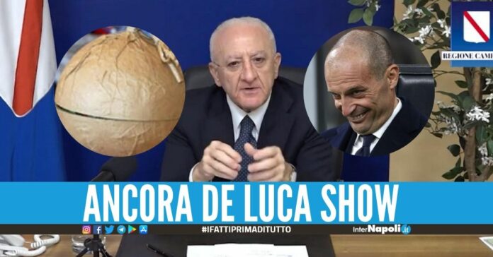 De Luca show tra la bomba di Maradona e Allegri 'inviato' di guerra in Ucraina