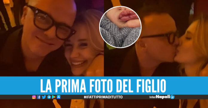Gigi D'Alessio e Denise Esposito, nel cerchio la foto del piccolo Francesco