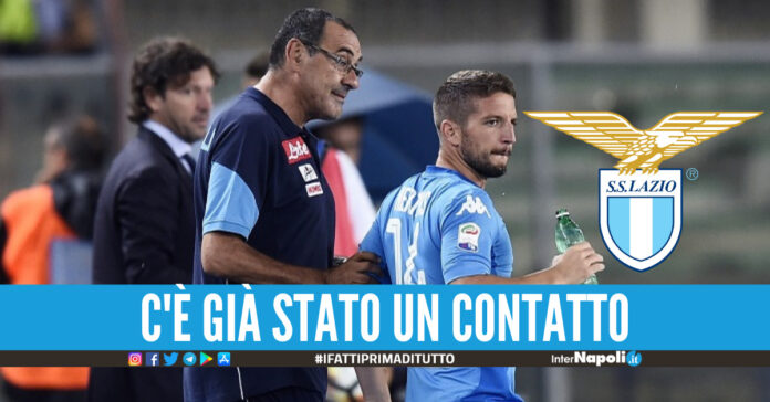 Maurizio Sarri e Dries Mertens