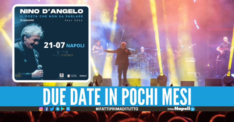Nino D’Angelo torna in concerto in Campania, si esibirà a Napoli e Avellino