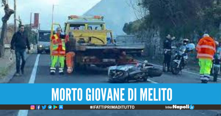 Tragico incidente per un giovane di Melito, morto dopo lo schianto in moto a Castellammare