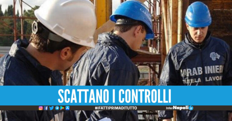 Sei operai a nero in un cantiere a Qualiano, tra loro anche chi prende il reddito di cittadinanza