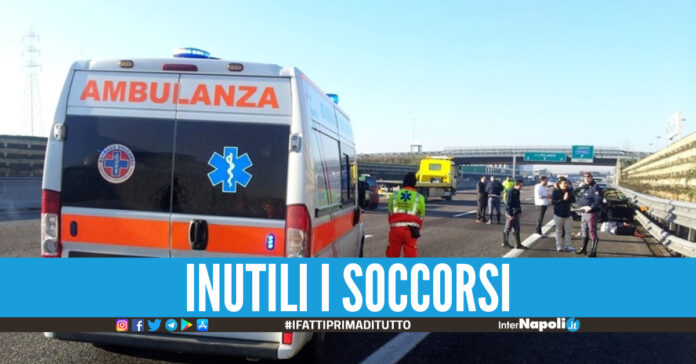 Ambulanza in autostrada, foto di repertorio