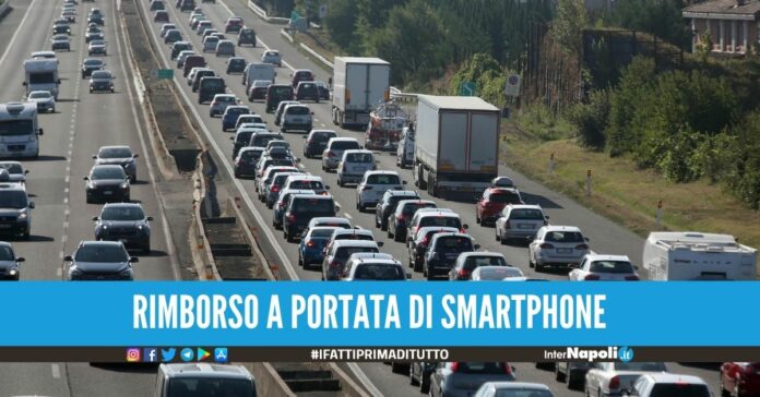 Cashback autostrade, parte il servizio dei rimborsi per ritardi di 10 minuti