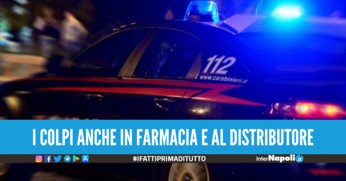 Ladri scatenati tra Caivano e Afragola, la banda mette a segno 4 colpi in poche ore