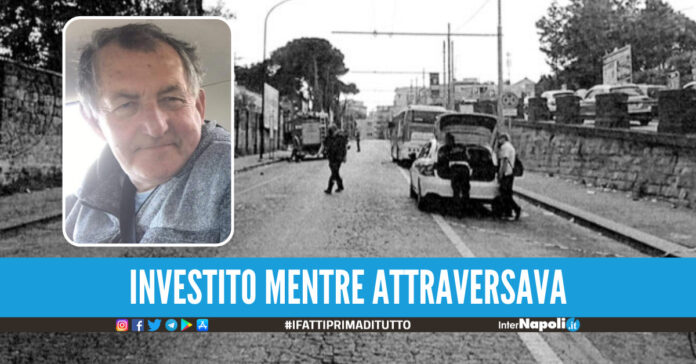 Ferdinando Pirozzi, sullo sfondo il luogo della tragedia