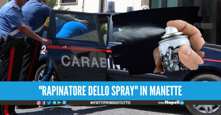 Stordisce i passanti con lo spray soporifero e li rapina, arrestato 32enne di Napoli