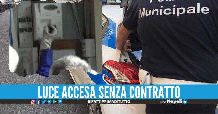 Furto di energia elettrica scoperto nel bene confiscato a Napoli