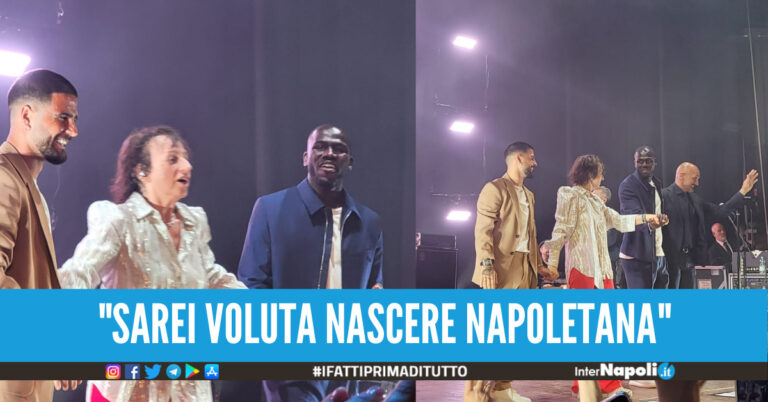 Gianna Nannini, notte magica a Napoli: anche Insigne, Koulibaly e Spalletti sul palco. “Sarei voluta essere partenopea”