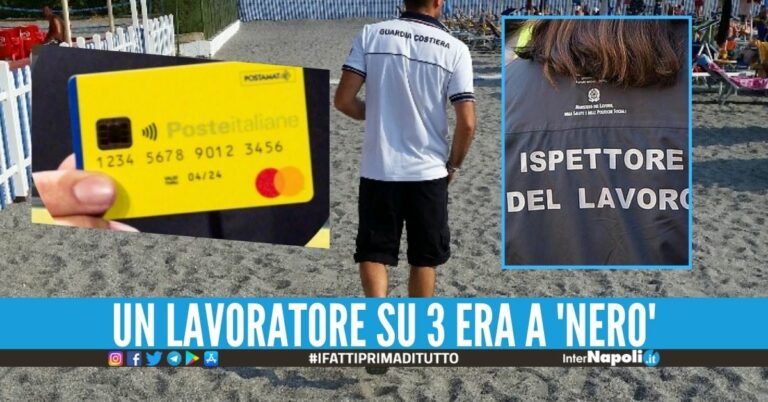 Scoperti 8 lidi irregolari tra Napoli e provincia, scovati i lavoratori con il Reddito