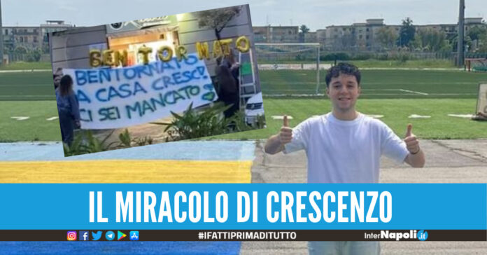 I miracoli esistono, Crescenzo è tornato a Giugliano accolto con una grande festa