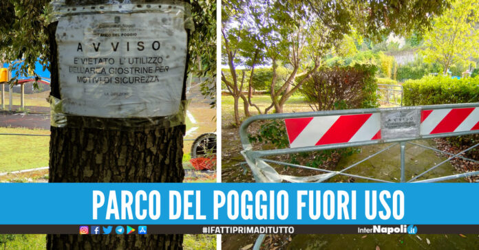Il Parco del Poggio affonda nel degrado, spazi negati ai bambini e manutenzione scarna