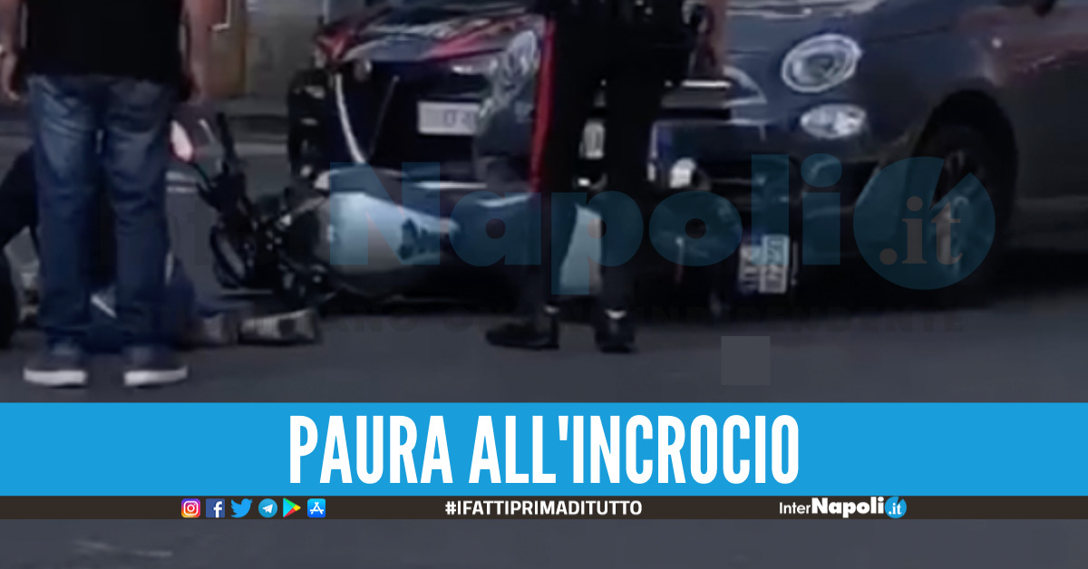 Incidente auto-moto a Napoli