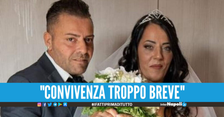 Samantha Migliore e il marito Antonio Bevilacqua nel giorno del matrimonio