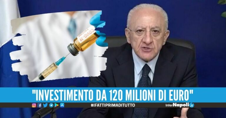 Vaccino contro il cancro, De Luca: “Parte la sperimentazione in Campania”