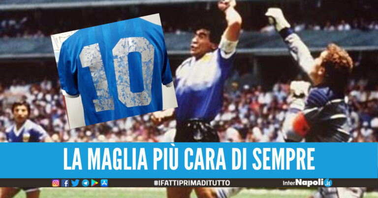 Asta record per la maglia di Maradona, venduta per 9,3 milioni di dollari