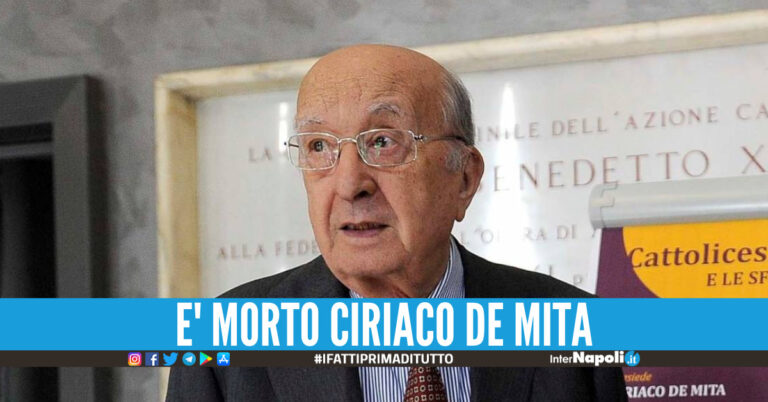 E’ morto Ciriaco De Mita, l’ex leader della Dc aveva 94 anni
