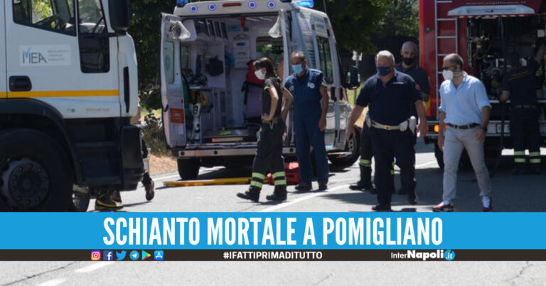 Tragico incidente sull'autostrada a Pomigliano, un morto dopo lo scontro tra moto e camion