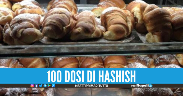 Hashish al posto dei cornetti, deposito di droga in pasticceria in provincia di Napoli