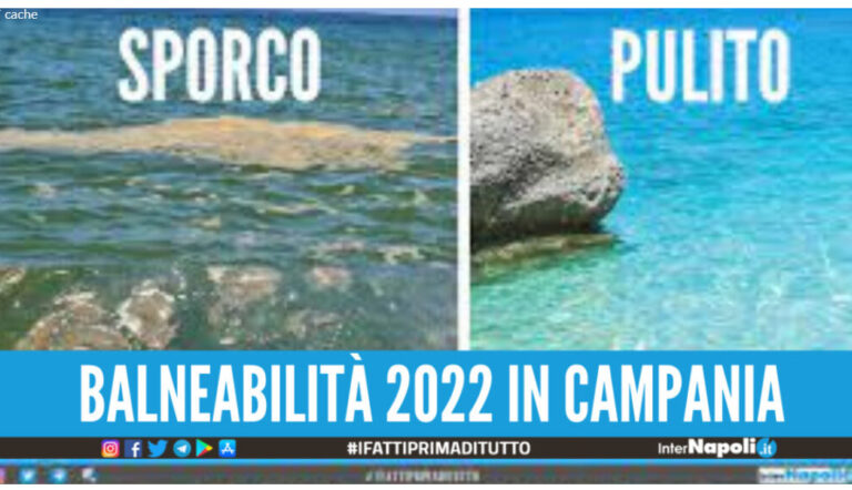 Mare inquinato dai batteri, 14 foci oltre i limiti in Campania