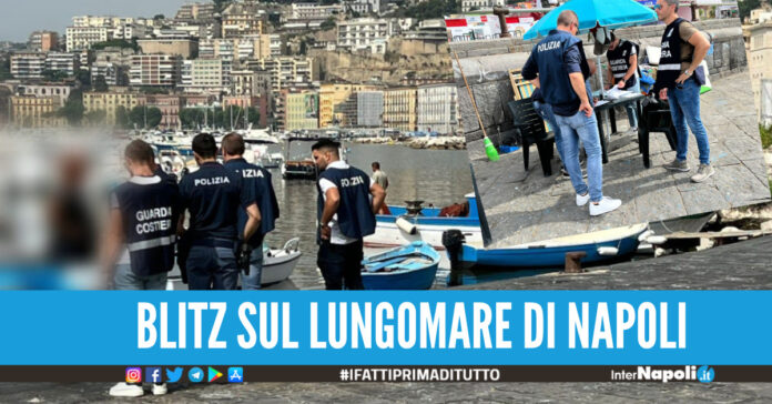 Blitz sul lungomare di Napol, ormeggi e strutture balneari abusive sequestri e denunce
