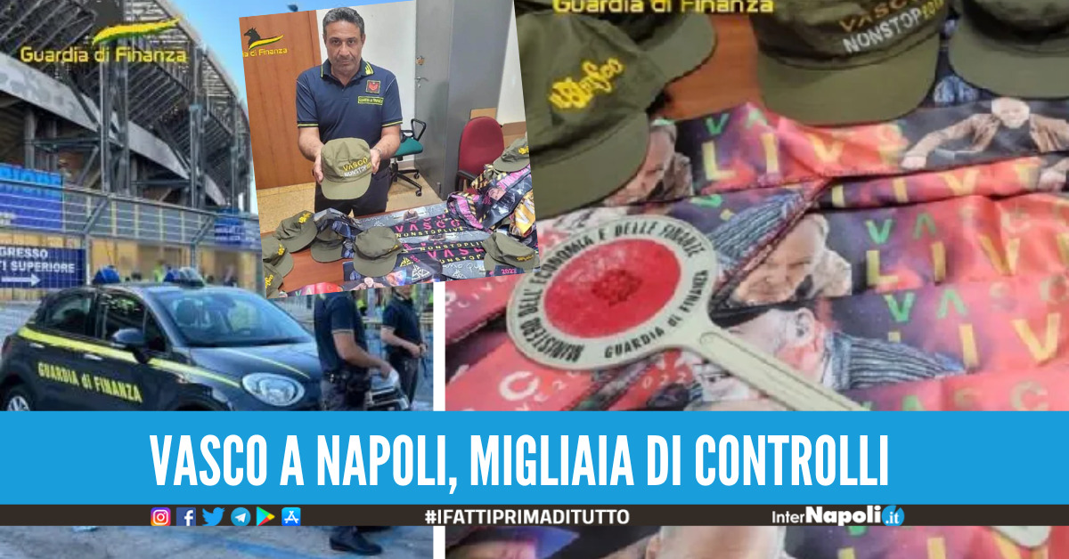 Concerto Vasco Rossi a Napoli, 31 nei guai per droga e contraffazione