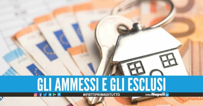 Contributi fitti della Regione Campania, pubblicati gli elenchi degli ammessi esclusi