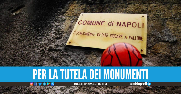 vietato giocare a pallone