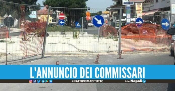 Restyling della rotonda di Villaricca, c'è la data di riapertura al traffico