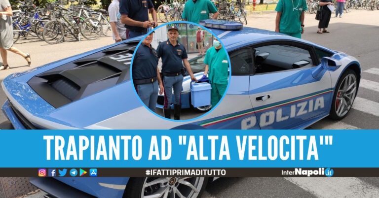 Rene trasportato in Lamborghini dalla polizia per un trapianto d’urgenza, Milano-Roma in poco più di due ore