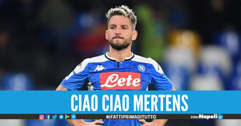Ultimo giorno in maglia azzurra per Dries Mertens, dal 1 luglio non è più un giocatore del Napoli