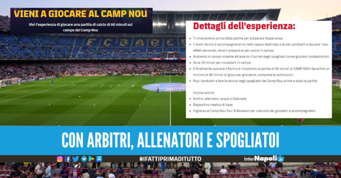 Il Barcellona fitta il Camp Nou