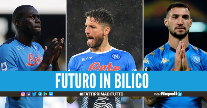 Kalidou Koulibaly, Dries Mertens e Matteo Politano