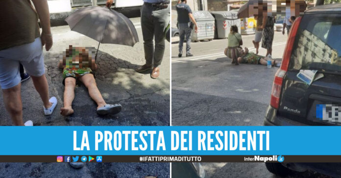 La donna investita a Napoli, foto Francesco Emilio Borrelli