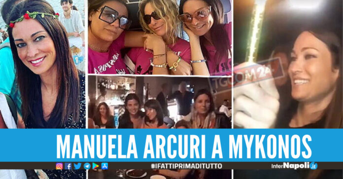 Manuela Arcuri si sposa, addio al nubilato a Mykonos tra feste e brindisi