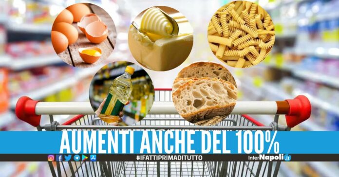 Nuovi aumenti record per la spesa, la lista dei prodotti più cari