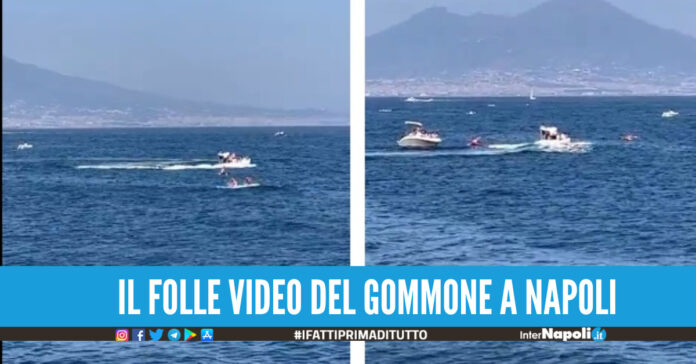 Panico a Marechiaro, gommone si lancia a tutta velocità contro canoe e barche per farle ribaltare
