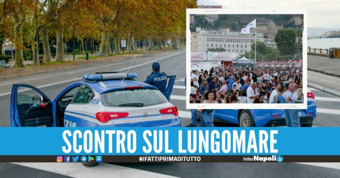 Paura al Pizza Village, 2 ragazzi in scooter travolgono in agente