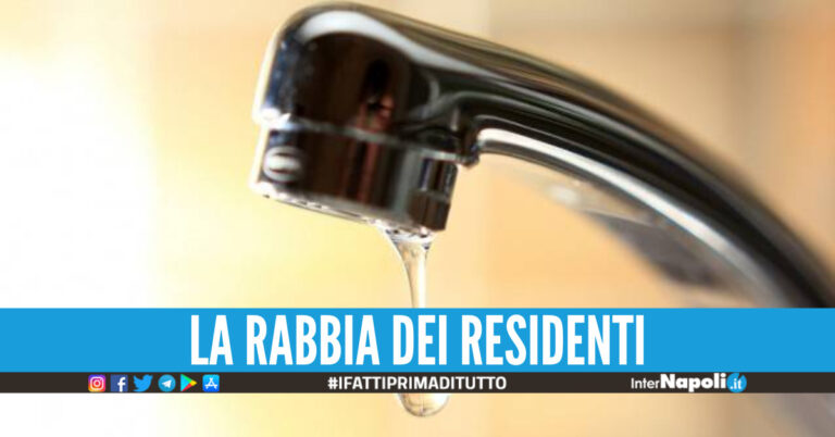 Comuni di Napoli Nord di nuovo senza acqua: “È saltata ancora la centralina Enel”
