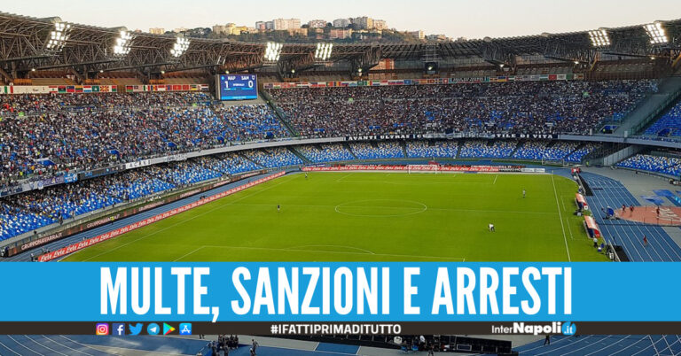 Stadio ‘Maradona’, oltre 700 tifosi nei guai: l’elenco delle regole violate