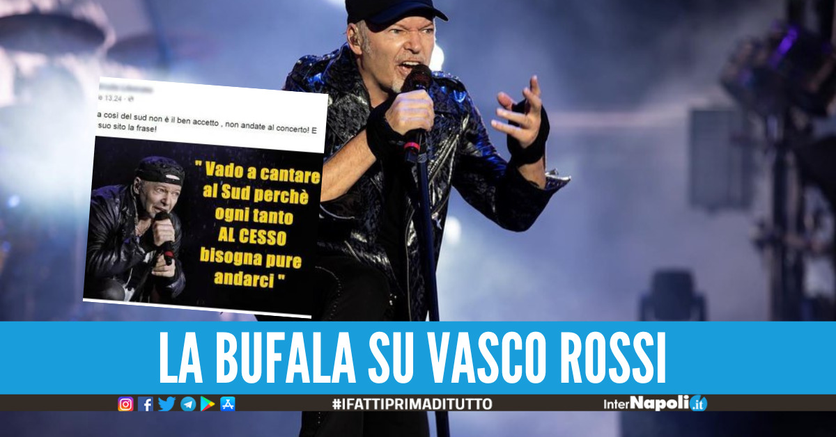 Vasco Rossi e il “sud cesso dell’Italia”, la fake news sull'odio per Napoli ed il Meridione