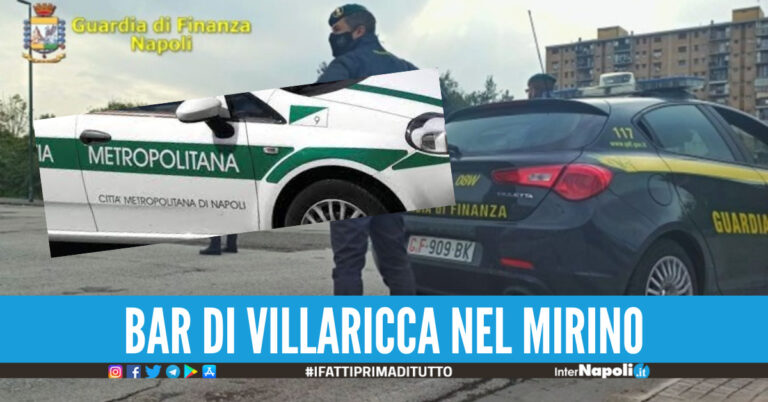 Blitz congiunto di polizia metropolitana e Finanza a Villaricca, ispezionati noti bar
