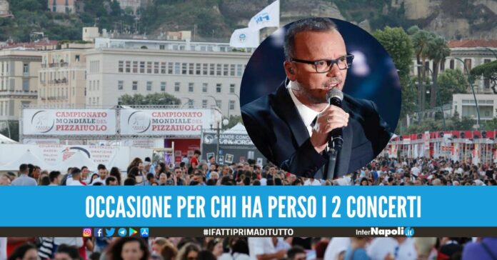 Gigi D'Alessio torna sul palco del Pizza Village, festa sul Lungomare di Napoli