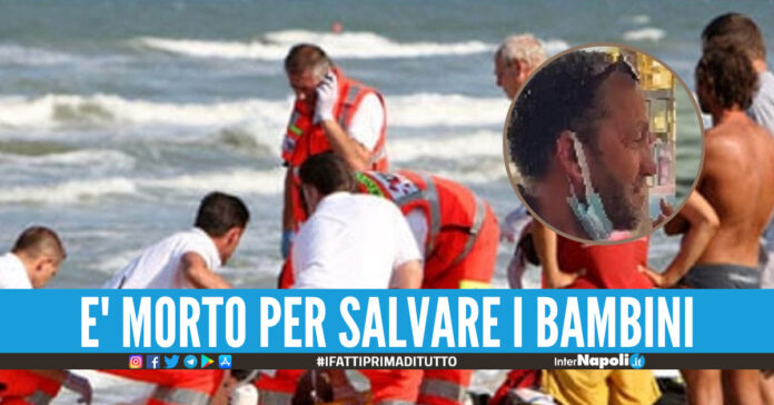 Rahhal morto da eroe al Villaggio Coppola, salva 4 bimbi dalle onde del mare