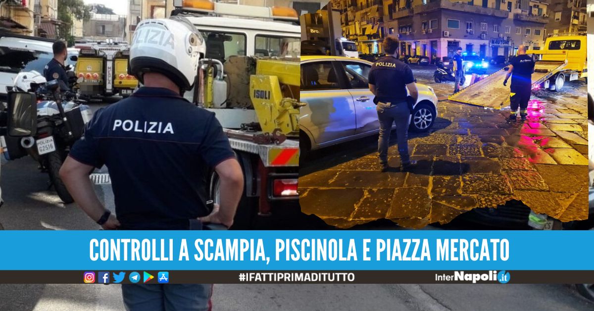 Auto e moto in giro senza assicurazione, oltre 80 sequestri a Napoli.  Stanotte gli agenti dell’Ufficio Prevenzione Generale e dell’Ufficio