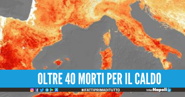Caldo killer, in Spagna oltre 43 vittime. Si teme per il ciclone africano in Italia