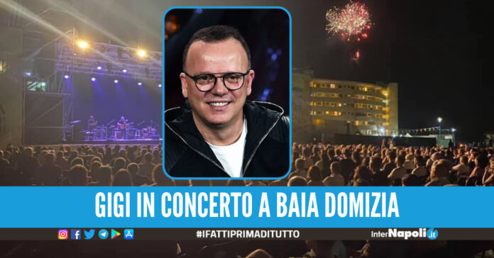 Gigi D'Alessio annuncia un nuovo concerto, si esibirà nell'Arena a Baia Domizia